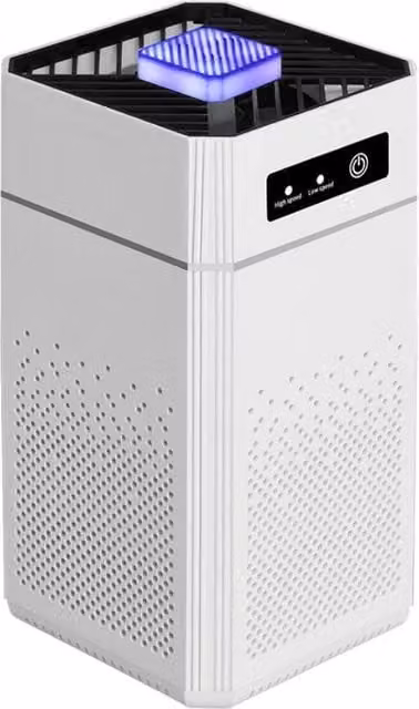 NESTLUNE Medical Grade Large Room Air Purifier for Smoke and Pet Odour, White