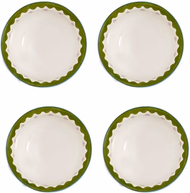 Eleanor Bowmer Electric Coast Stoneware Cereal Bowls, Set of 4, Multicolour