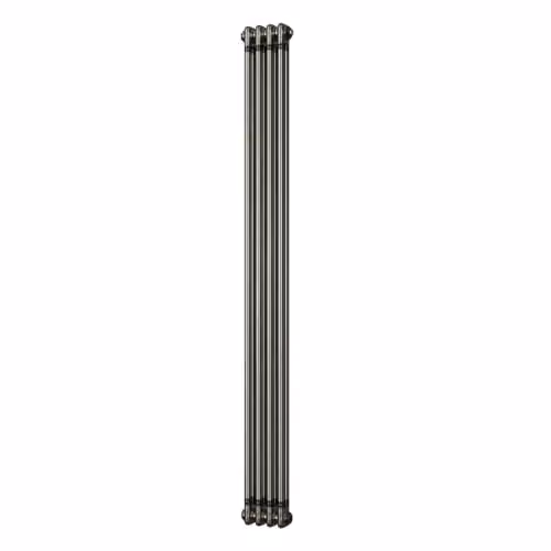 UK Radiators Alpha Raw Metal 2 Column Radiator in Silver, H 180 cm x W 19.6 cm – 2