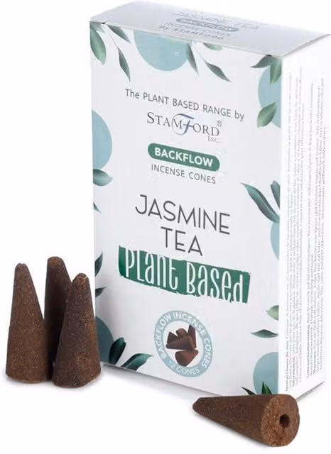 Ancient Wisdom Jasmine Tea Plant Based Incense Cones, Multicoloured