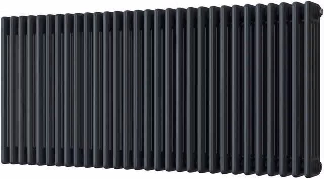 UK Radiators Alpha 3 Column Steel Radiator in Anthracite Grey