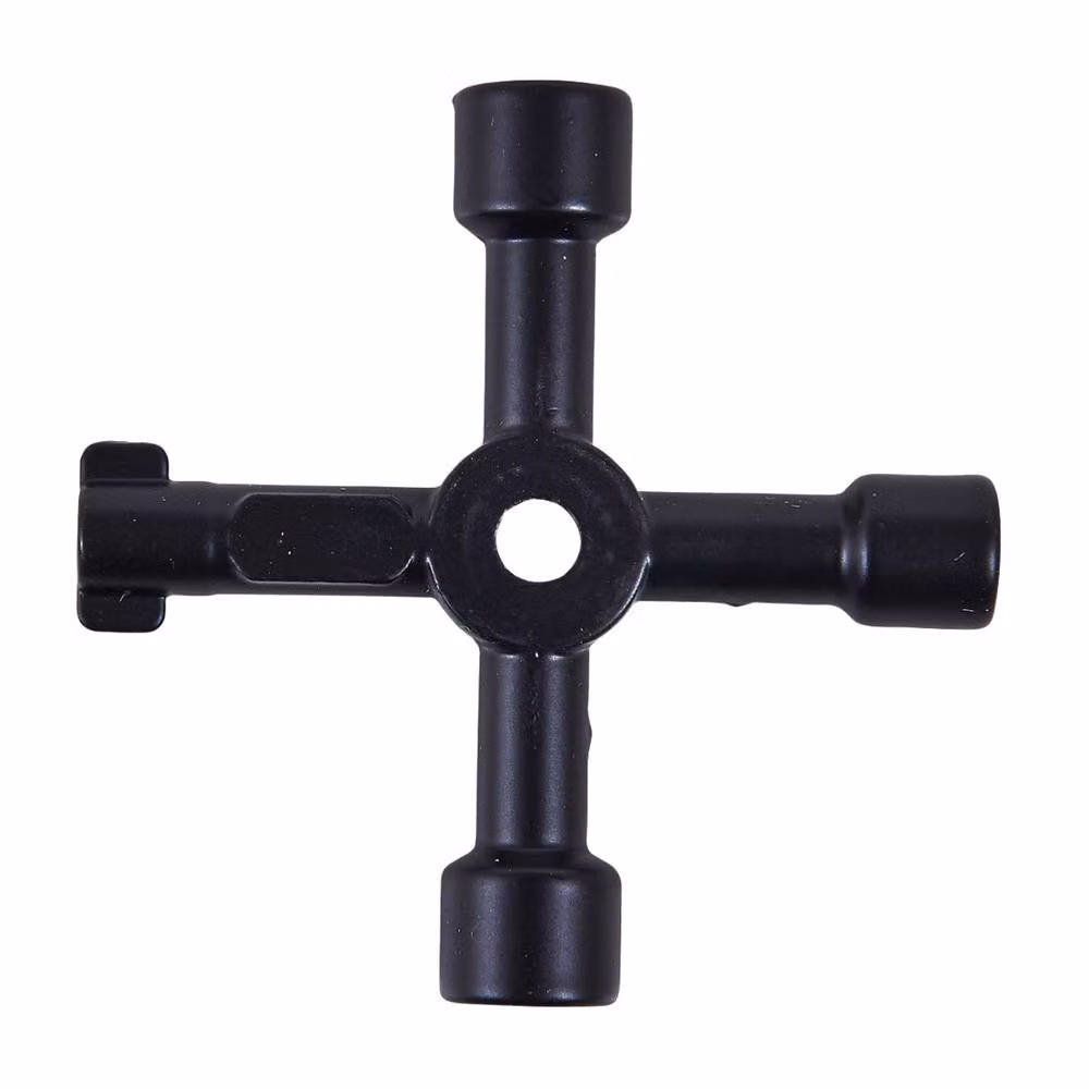 Amtech 4 Way Plumbing Key in Black – 2