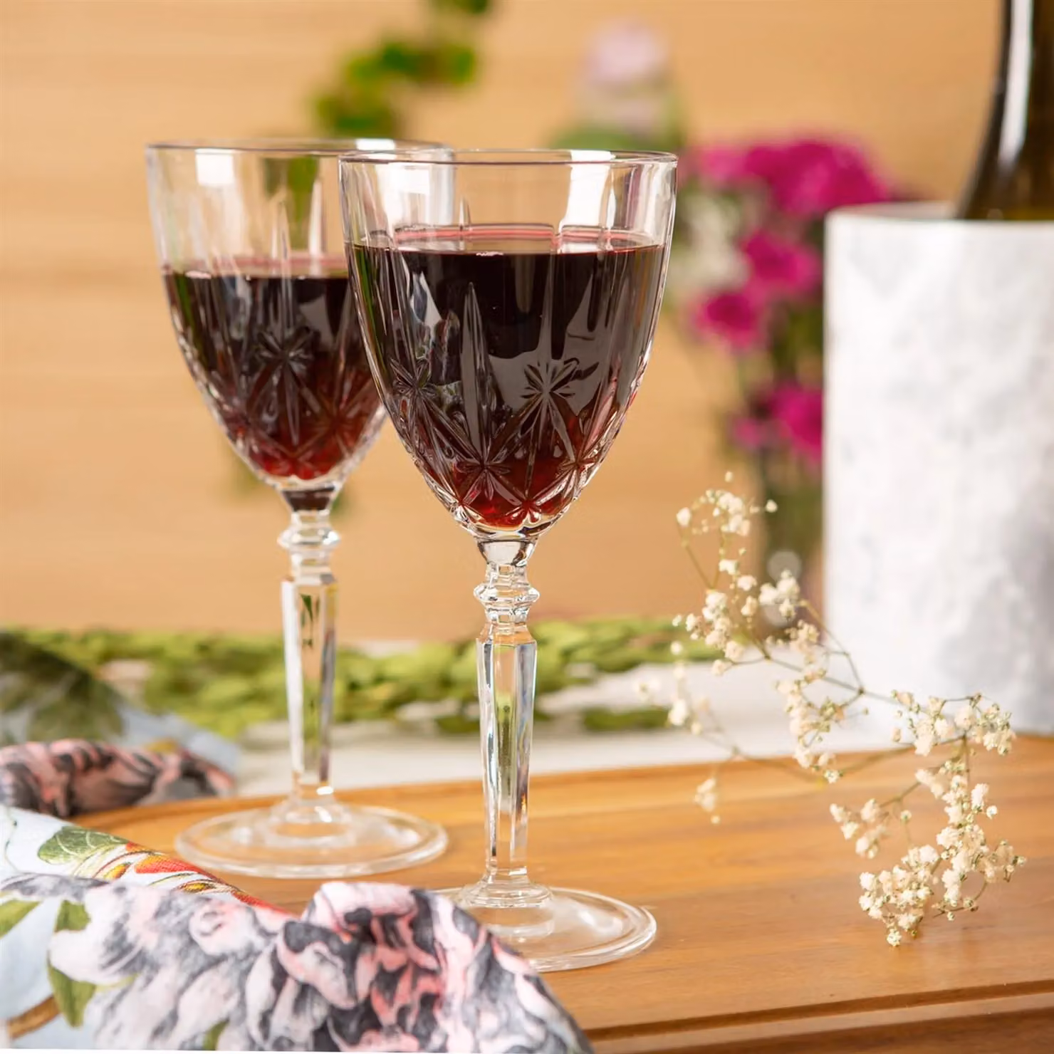 RCR Crystal Orchestra Wine Glass Set, 6 x 290ml Red or White Wine Goblets, Clear – 2