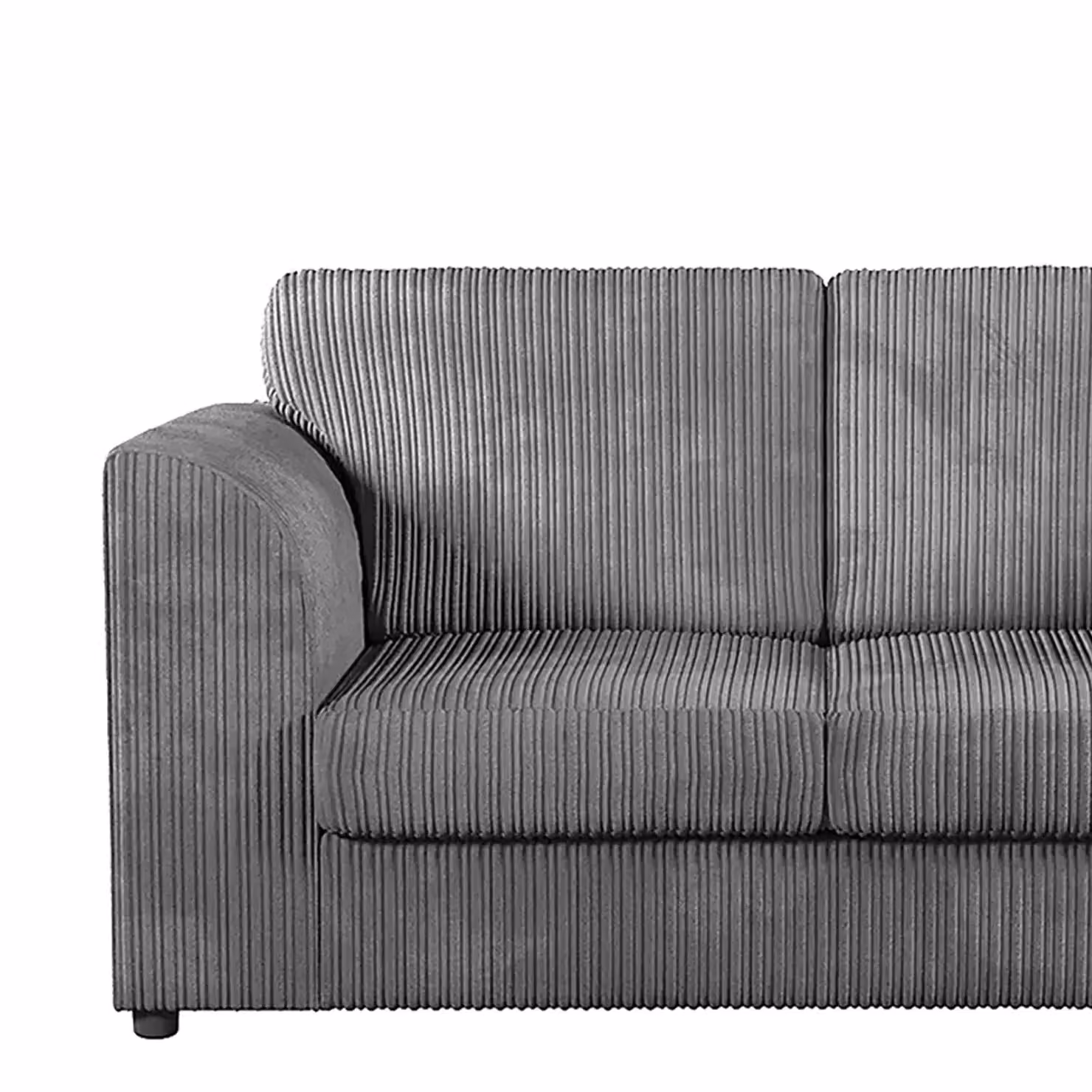 Luxor Living Luxor 4 Seater Jumbo Cord Fabric Sofa in Grey – 2