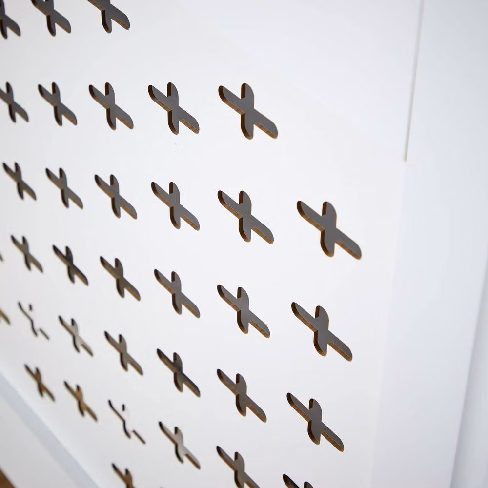 Home Source Medium Radiator Cover in White MDF Wood with Modern Design – 2