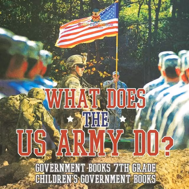 Baby Professor What Does the US Army Do? Government Books for 7th Grade Children, White and Multicolour