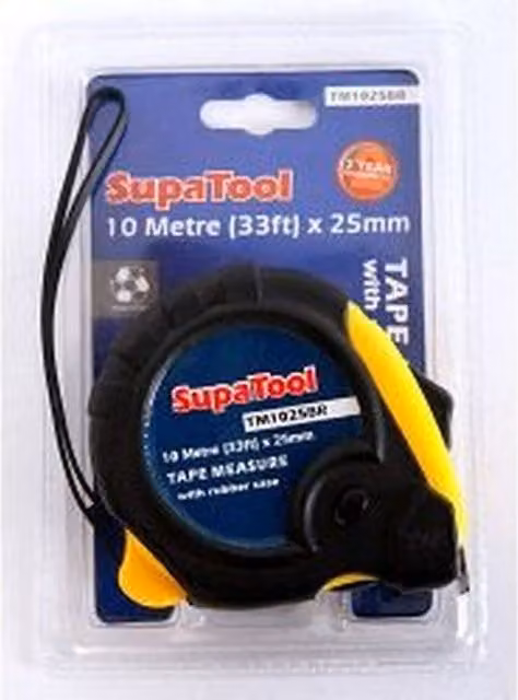 SupaTool Tape Measure in Black