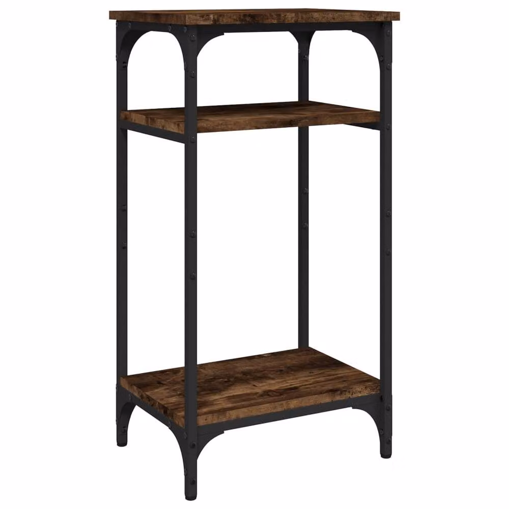 Berkfield Home Smoked Oak Side Table in Brown, W/D/H: 40 x 30 x 75 cm – 2
