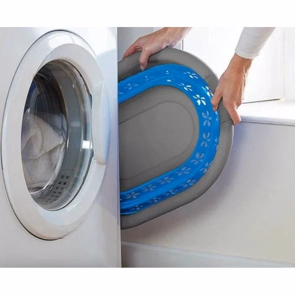 PAWNORA 40L Plastic Laundry Basket with Handles, Blue – 3