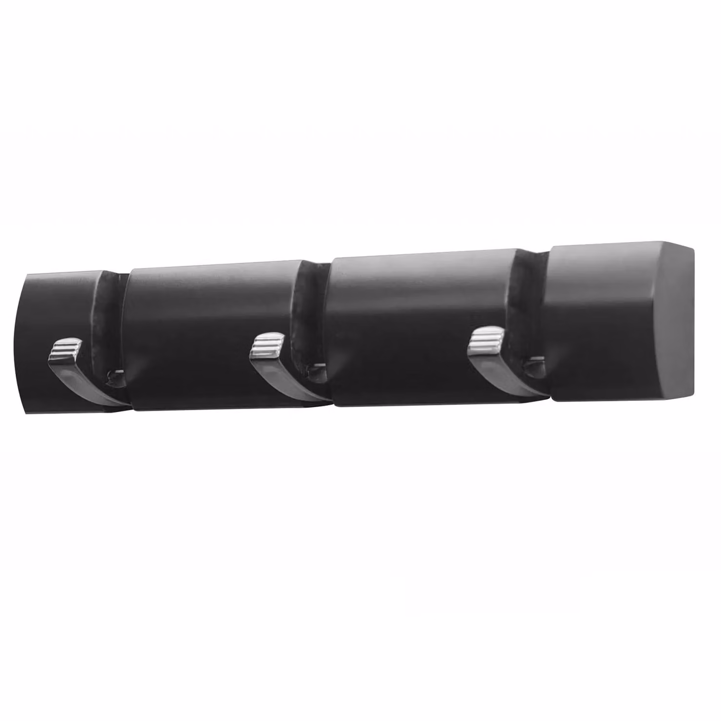 House of Home Matt Black Metal Wall Mounted Coat Hooks and Hanging Clothes Rack – 6
