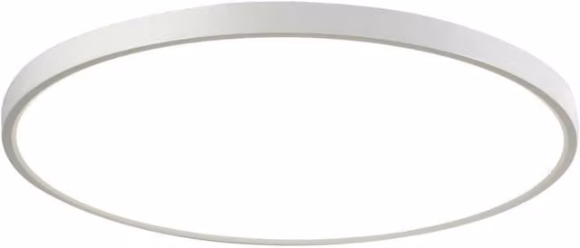 Netlighting Calvi Round LED Flush Ceiling Light, White, Diameter: 40 cm