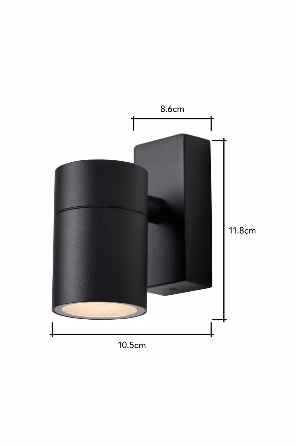 BHS Lighting Jared Black Modern Up and Down Outdoor Wall Light – 4