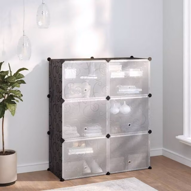 Berkfield Home Black Shoe Rack W/D/H: 84.5 x 31 x 93.5 cm – 1
