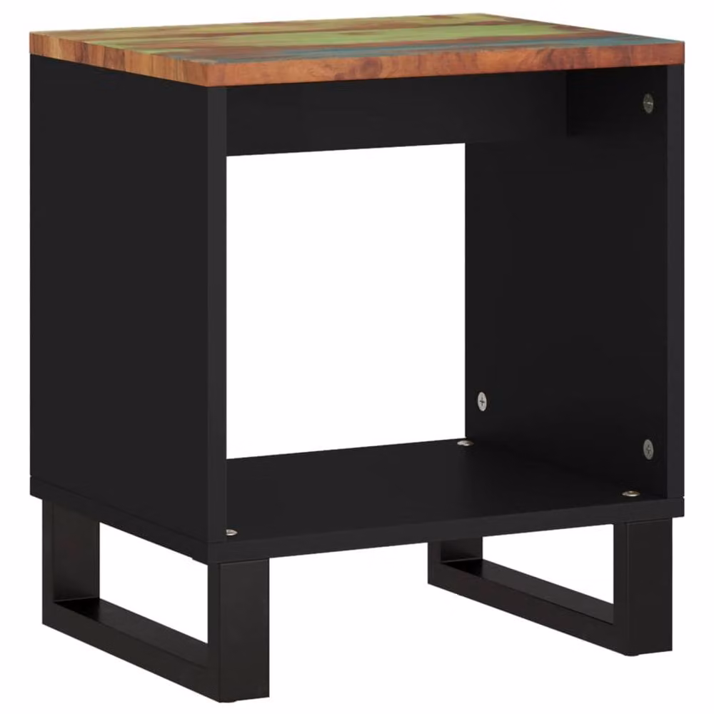 Berkfield Home Industrial Coffee Table in Brown, Solid and Engineered Wood, W/D/H: 40 x 31 x 46 cm – 2