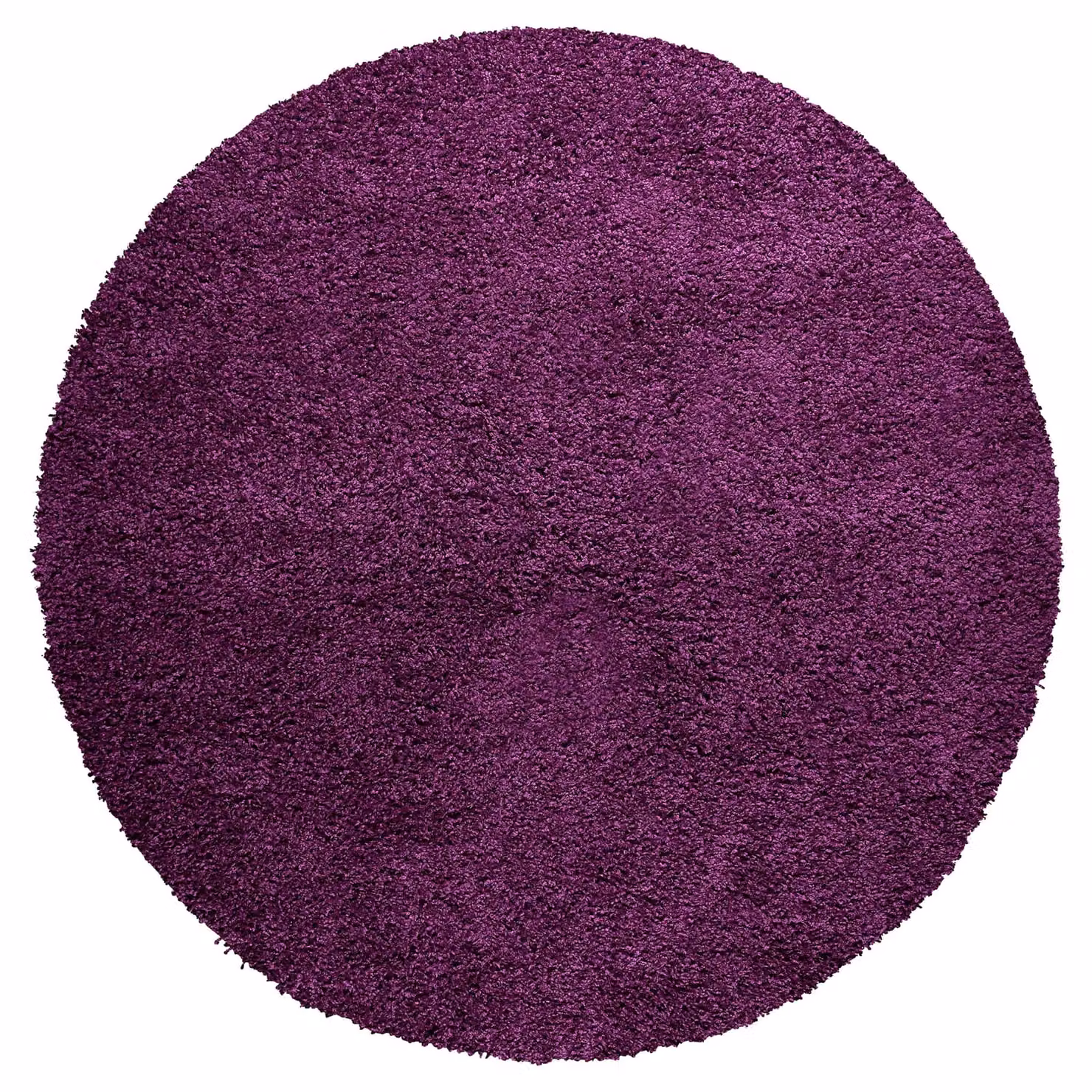 Bravich Round Purple Shaggy Rug, Diameter: 120 cm, Pile Height: 5 cm, Washable and Underfloor Heating Suitable – 8