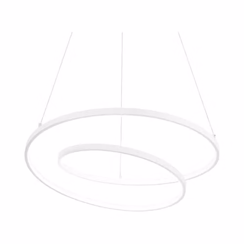 Netlighting OZ Dimmable Swirl Integrated LED Pendant Ceiling Light, White, 3000K
