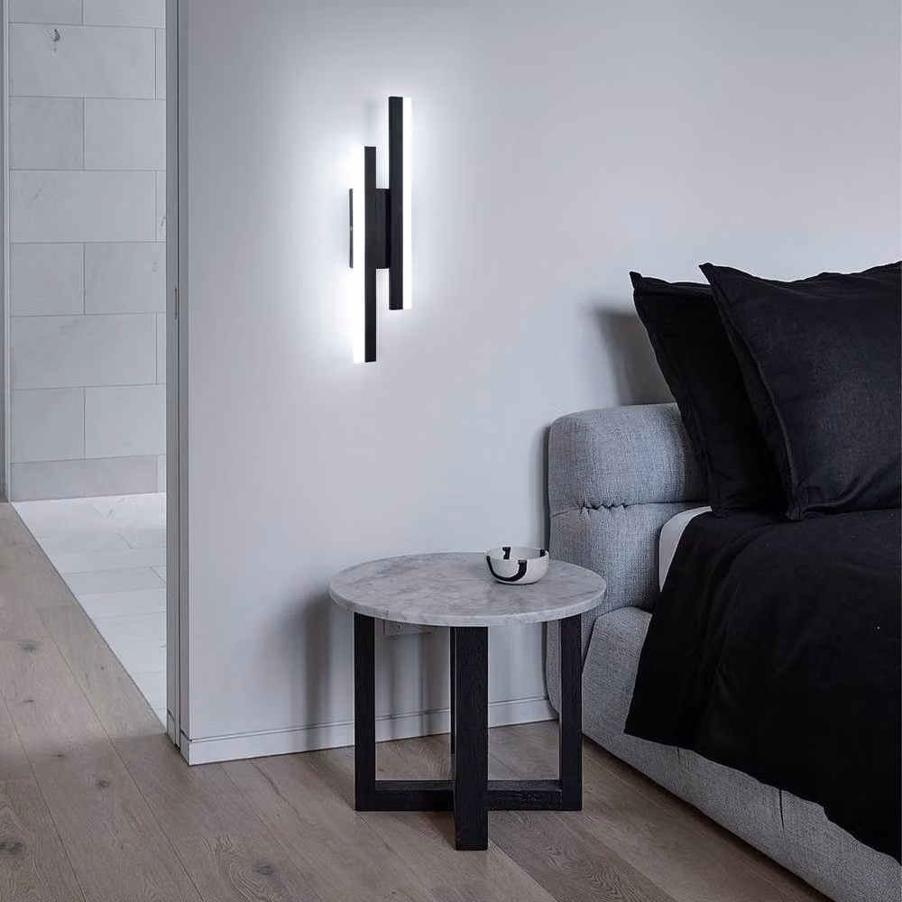 Pheashine Black 40cm Linear Dimmable LED Wall Light, 16W, CCT Adjustable, Up and Down Lighting – 7
