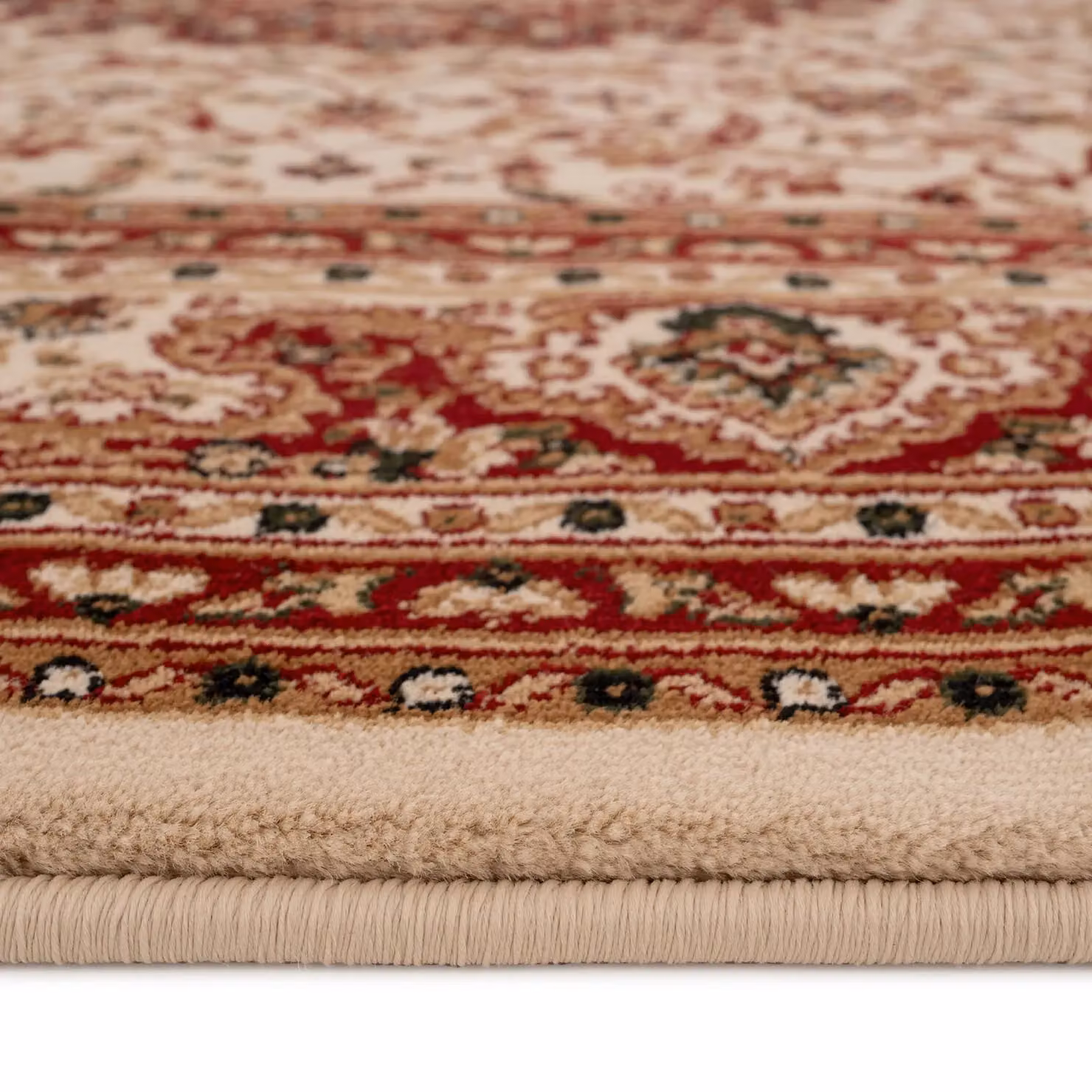 Kukoon Red and Gold Oriental Classic Fireside Rug, W: 80 cm, L: 150 cm – 2