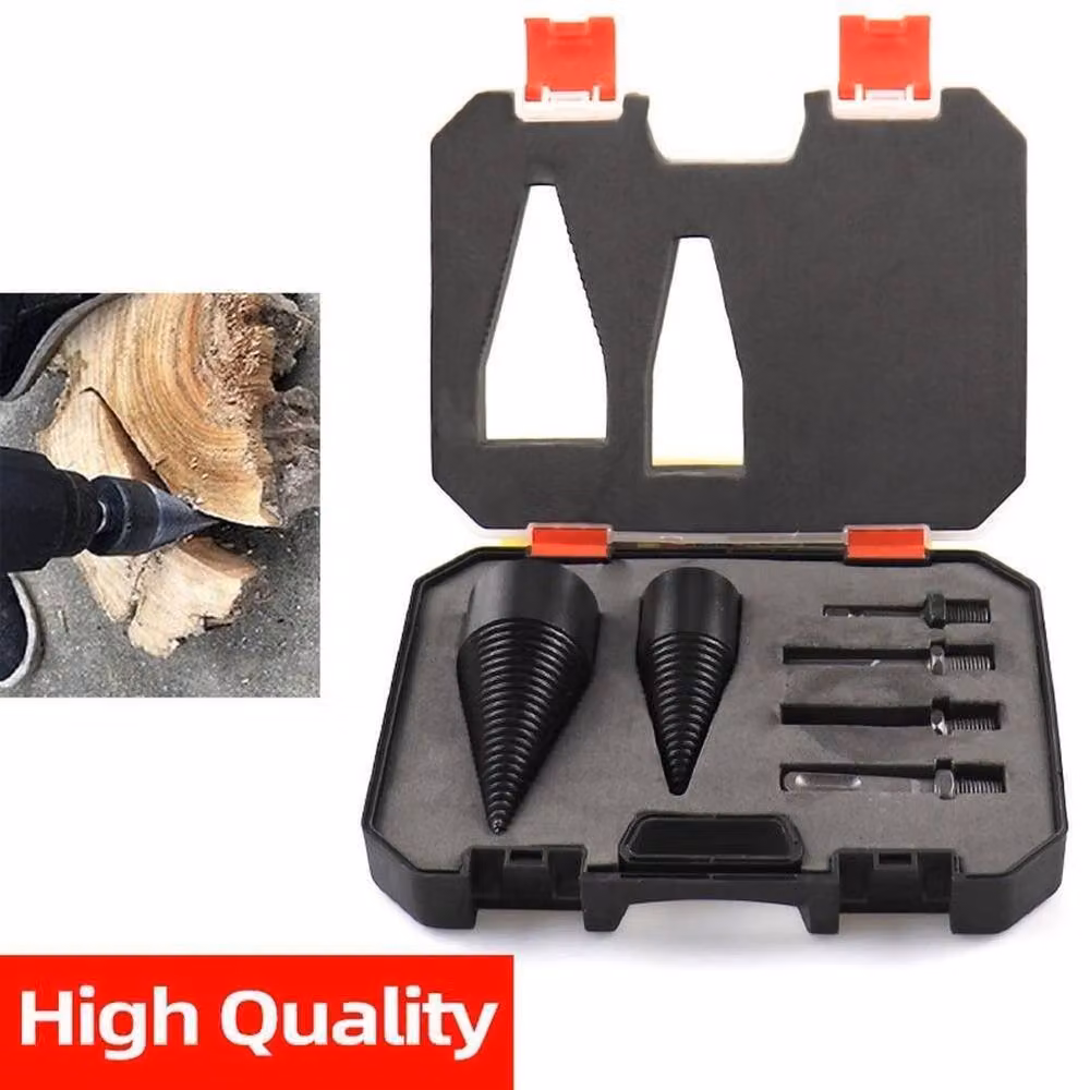 FLAVORA Black Electric Hammer Drill Bit for Firewood Splitting, W: 520 mm – 2