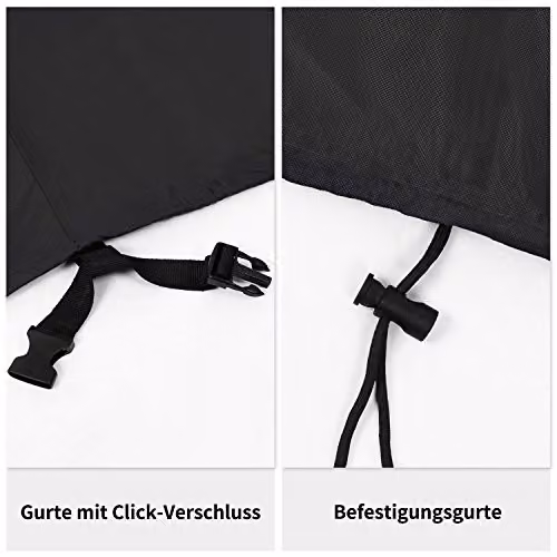 Charles Bentley Waterproof Bistro Set Outdoor Garden Furniture Cover, Black, W/D/H: 130 x 80 x 70 cm – 5
