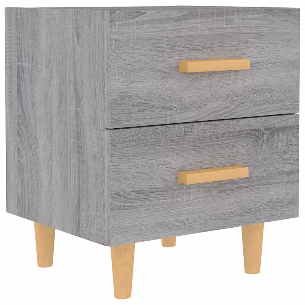 Berkfield Home Bed Cabinet in Grey Sonoma, W: 40 cm, D: 35 cm, H: 47.5 cm – 2