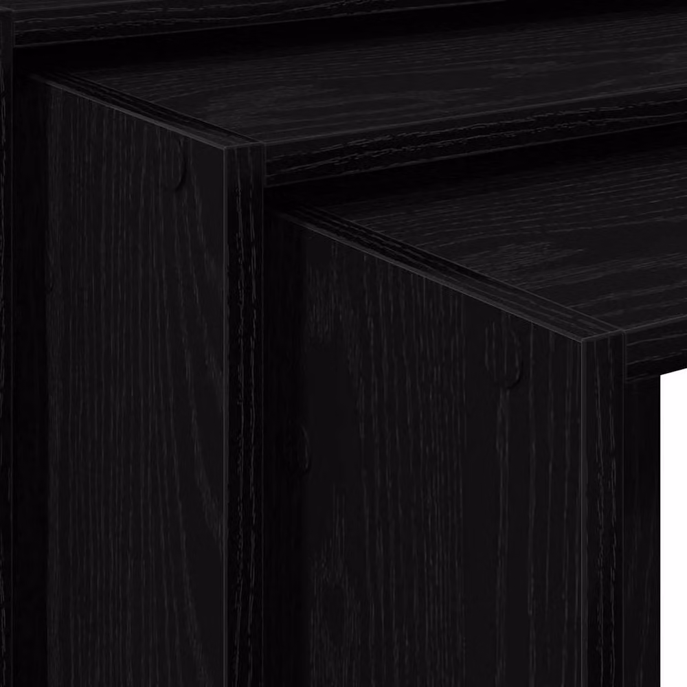 Berkfield Home Nesting Tables, 3 Piece Set in Black Engineered Wood – 5