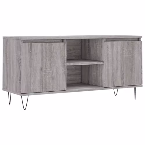 vidaXL TV Cabinet in Grey Sonoma, W/D/H: 104 x 35 x 50 cm – 1