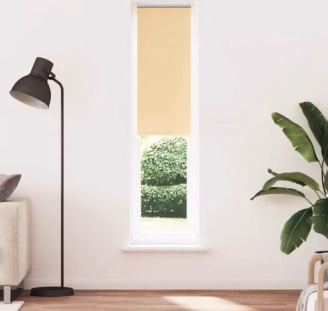 Berkfield Home Blackout Roller Blind in Beige, Thermal Insulating Polyester, W: 40 cm, H: 230 cm
