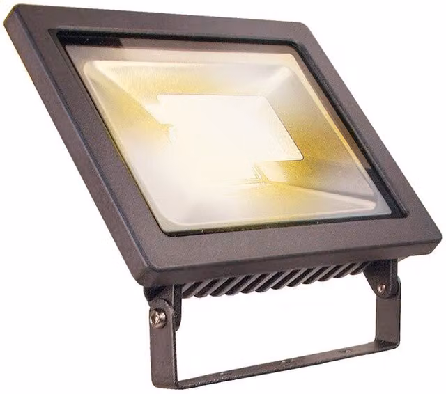 Techmar Flood 12 12W 12V LED Outdoor Garden Floodlight, Black