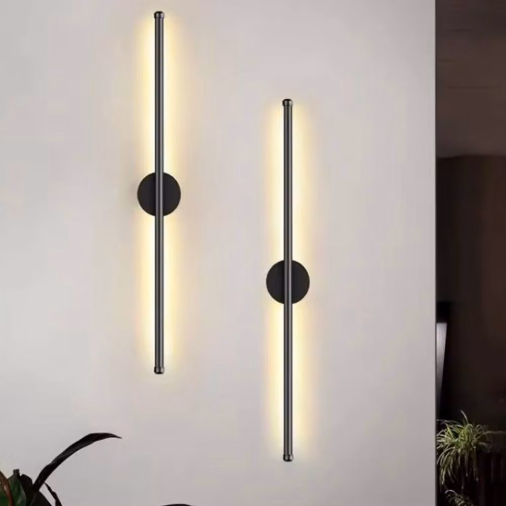 VOGREX Black Dimmable LED Exterior Wall Light, Modern Up and Down Metal Sconce for Garden and Terrace, IP65 Waterproof – 4