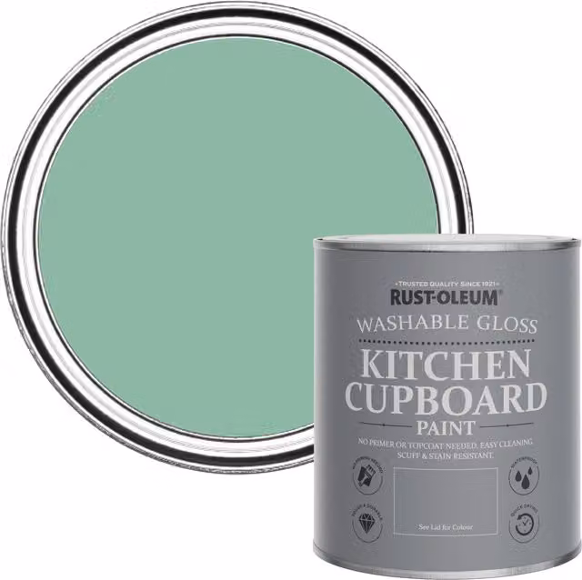 Rust-Oleum Wanderlust Kitchen Cupboard Paint in Gloss Green, 0.75 l