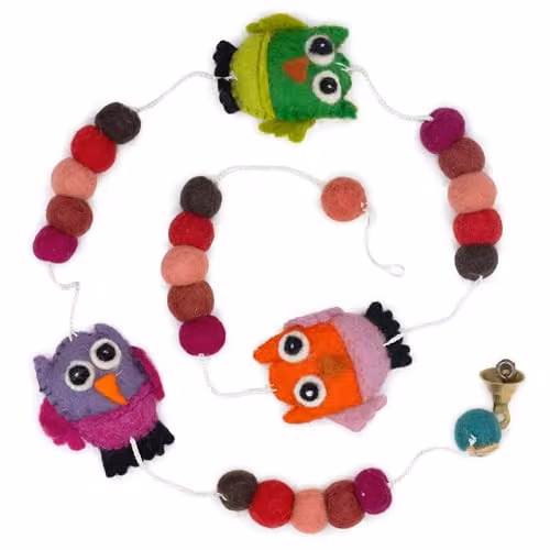 KDMD Multicolour Owl Felt Wall Hanging for Children
