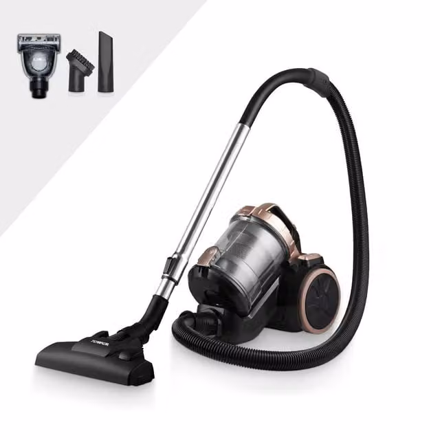 Tower TXP10PET 1.5L Bagless Cylinder Vacuum Cleaner with HEPA Filter for Pet Hair, Black