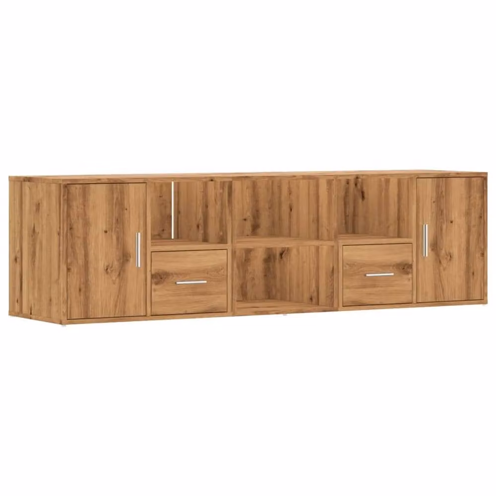 Berkfield Home Artisan Oak Corner Cabinet in Brown, W: 160 cm, D: 40 cm, H: 45 cm – 1
