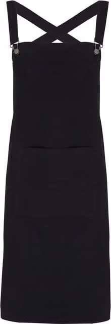 Premier Barista Cross Back Full Apron in Black – 1