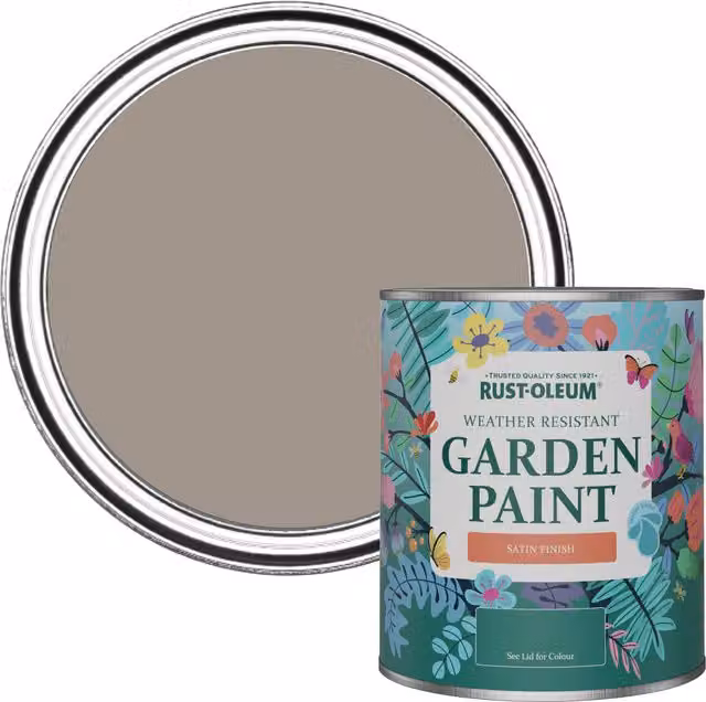 Rust-Oleum Garden Paint in Satin Finish, Whipped Truffle, 0.75 l