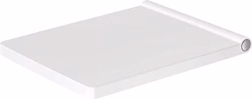 Duravit Vero Air Toilet Seat in White and Silver