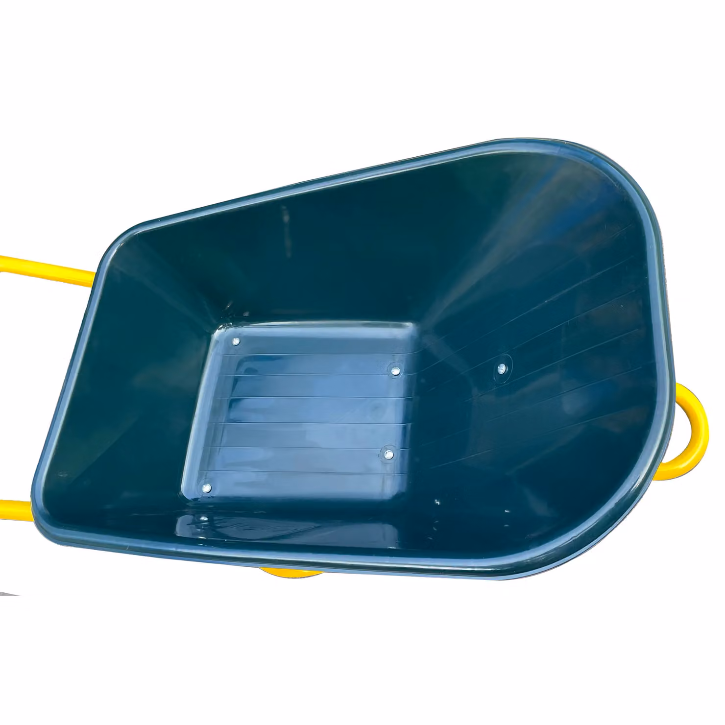 Neo Heavy Duty 110L Plastic Tray Wheelbarrow with Pneumatic Tyre in Dark Green – 5