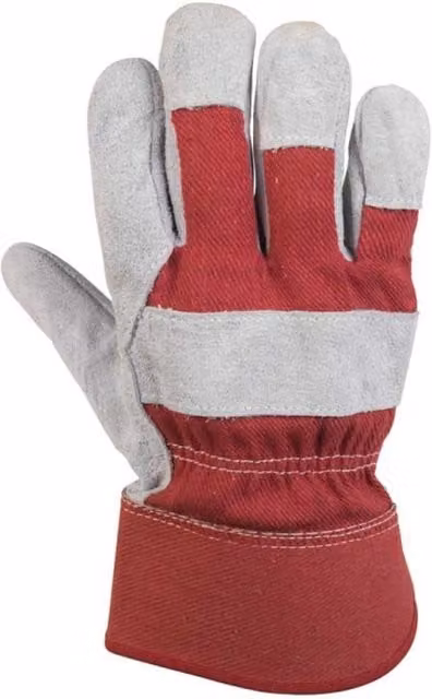 Glenwear Heavy Duty Leather Gloves in Red, Size: XL – 1