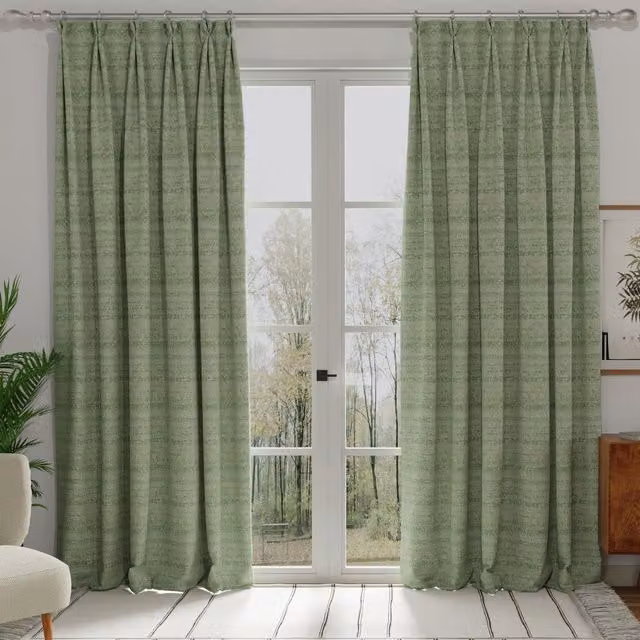 Terrys Euphoria Made to Measure Blackout Fabric Curtain Panel in Green