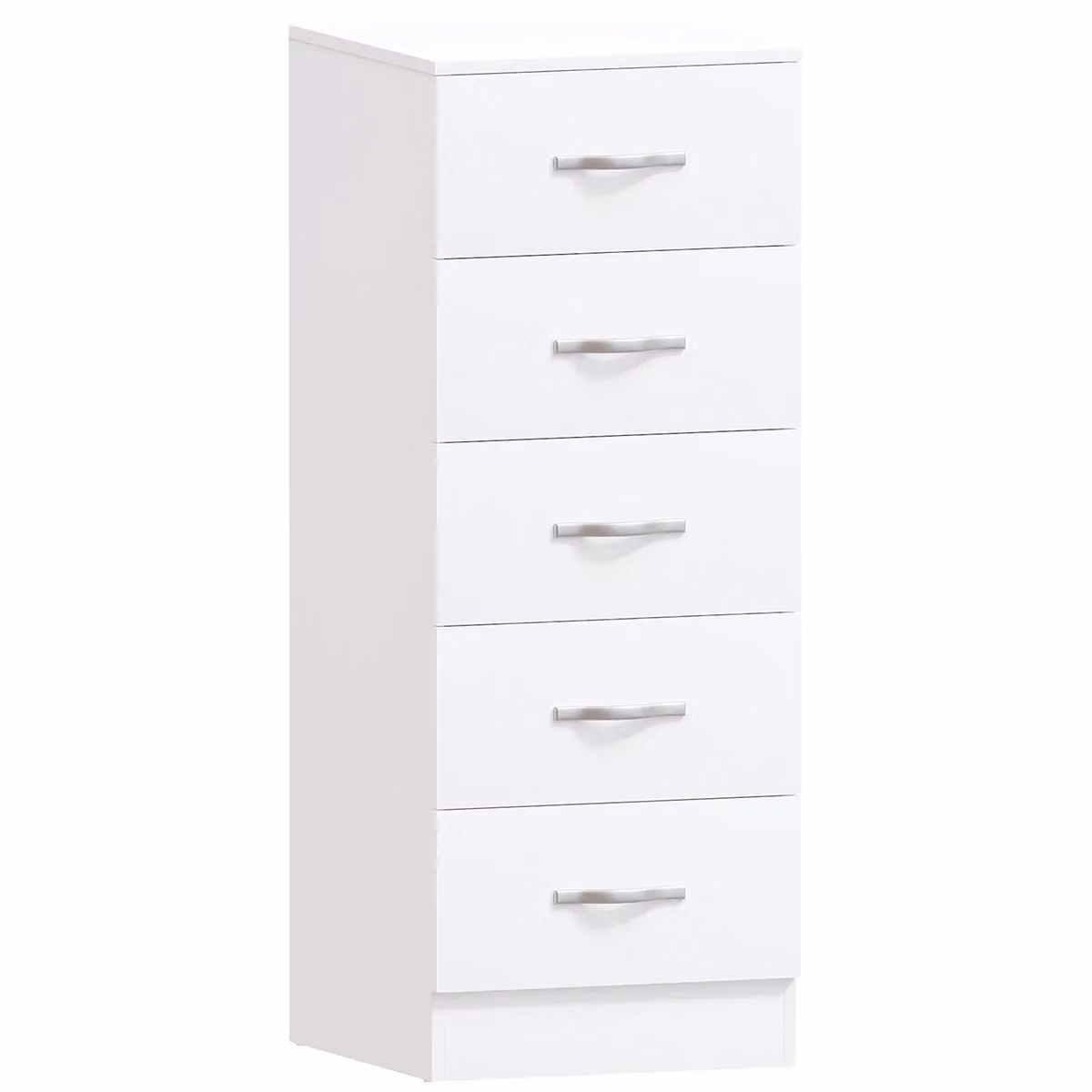Vida Designs Riano 5 Drawer Narrow Chest Storage in White – 2