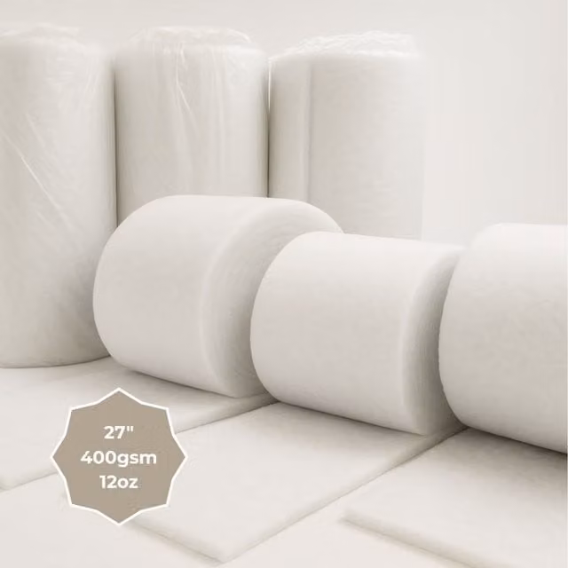 Green Loft Recycled Polyester Wadding, White, 15m