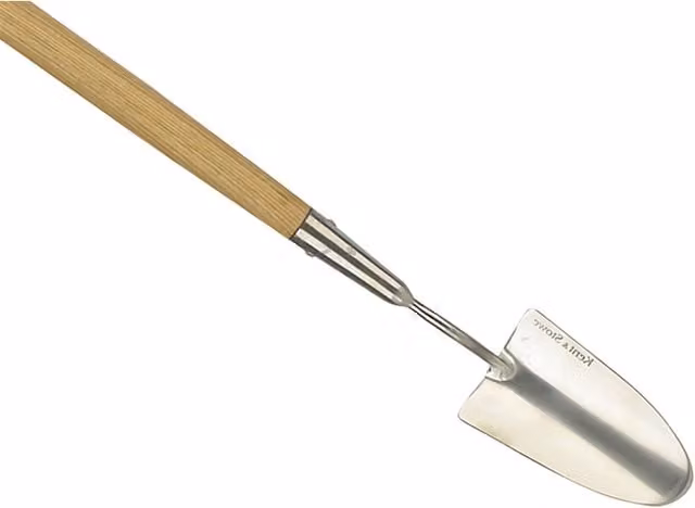 Kent & Stowe Long Handled Trowel with Silver and Wood Details