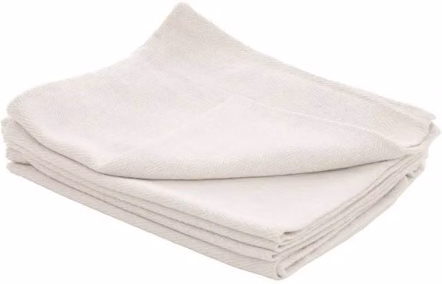 Wilsons Herringbone Floor Cloth in White