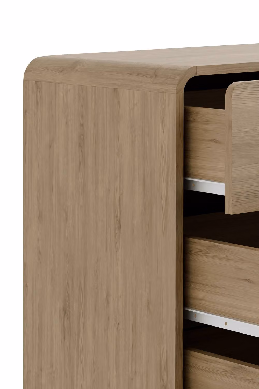 Julian Bowen Ingrid 3 Drawer Chest in Beige and Gold – 3
