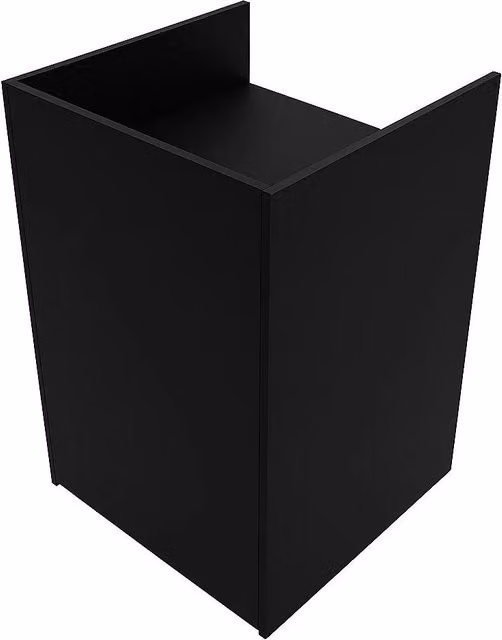 Monstershop Shop Counter Till Block TB60 in Black Matt MDF, W/D/H: 60 x 60 x 90 cm