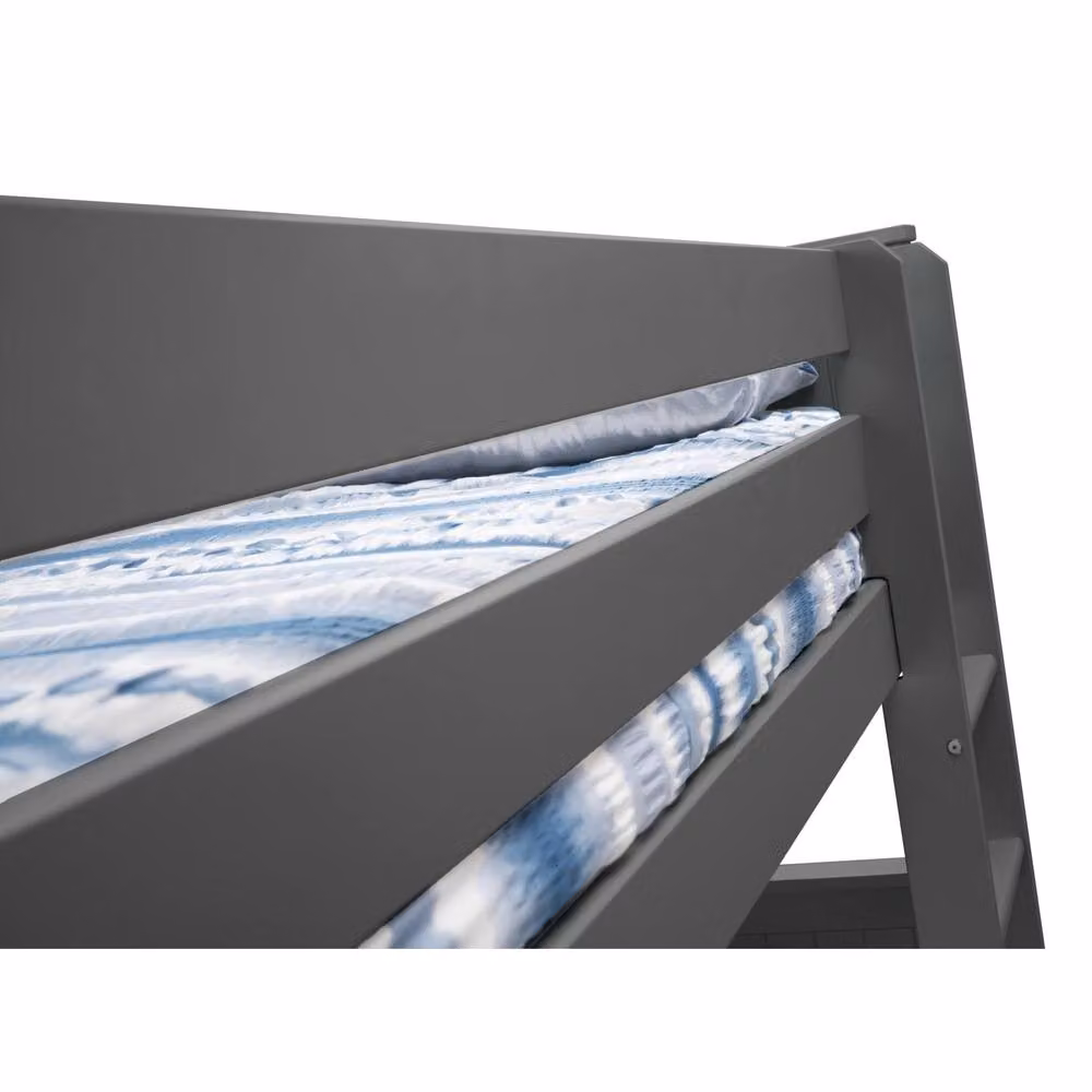 Cheshire Garnet Modern Single Bunk Bed in Anthracite Grey, W/D/H: 90 x 200 cm – 4