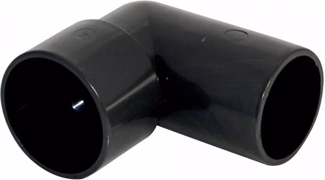 FloPlast Solvent Weld Waste Swivel Conversion Bend, 92.5 Degree, 50mm, Black
