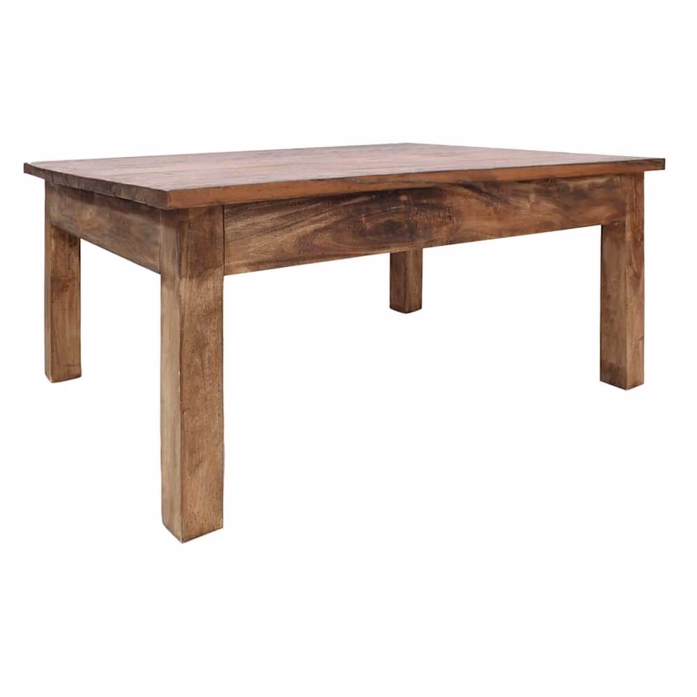 Berkfield Home Rectangular Coffee Table in Brown Solid Reclaimed Wood, W: 98 cm, D: 73 cm, H: 45 cm – 2