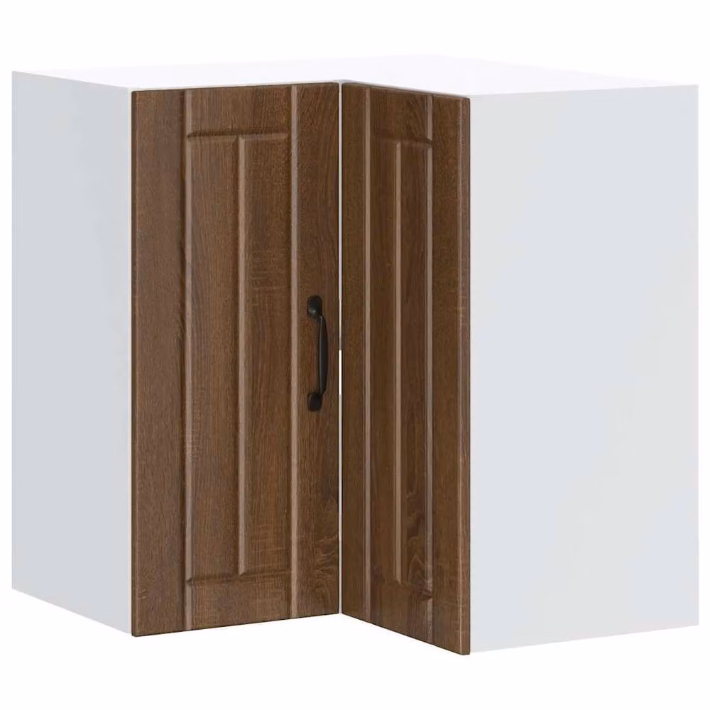 Berkfield Home Lucca Brown Oak Kitchen Wall Corner Cabinet W/D/H: 60 x 30 x 57 cm – 2